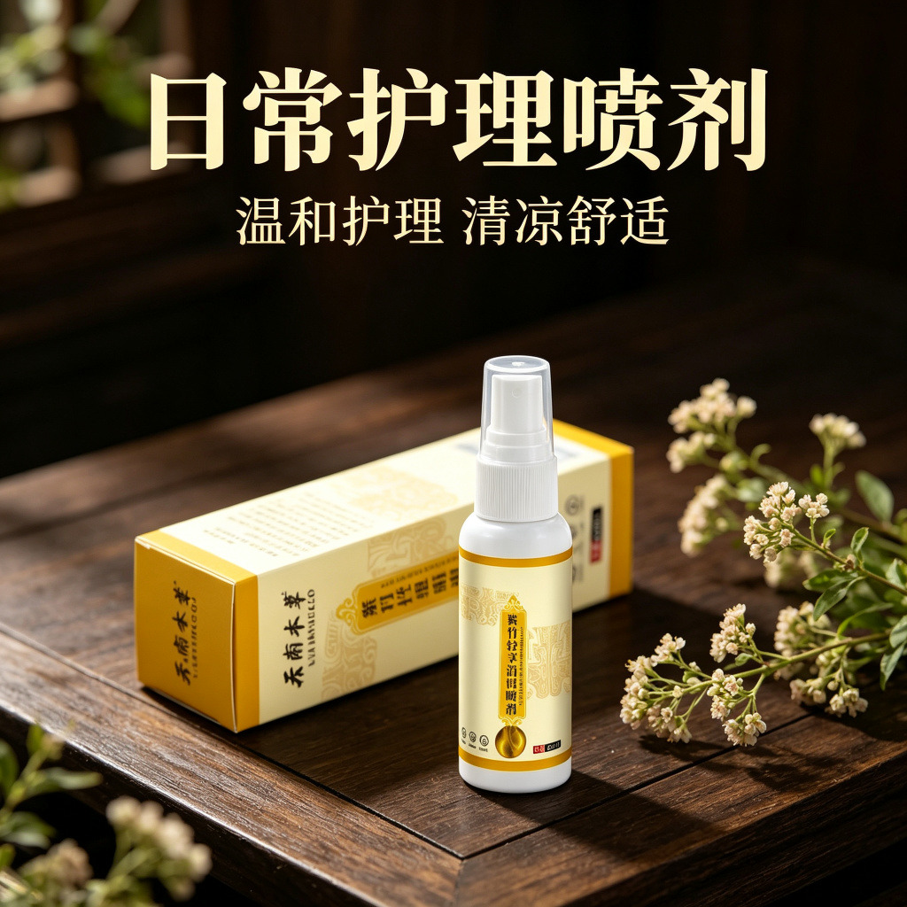 13736559.云南本草紫竹轻享消消喷剂60ml草本萃取肚脐液按摩涂抹液60ml/瓶