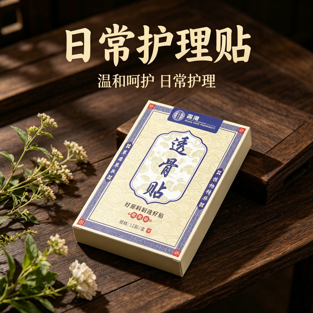 13736743.透骨贴红花贴三七艾草贴肩颈贴膏关节12贴/盒