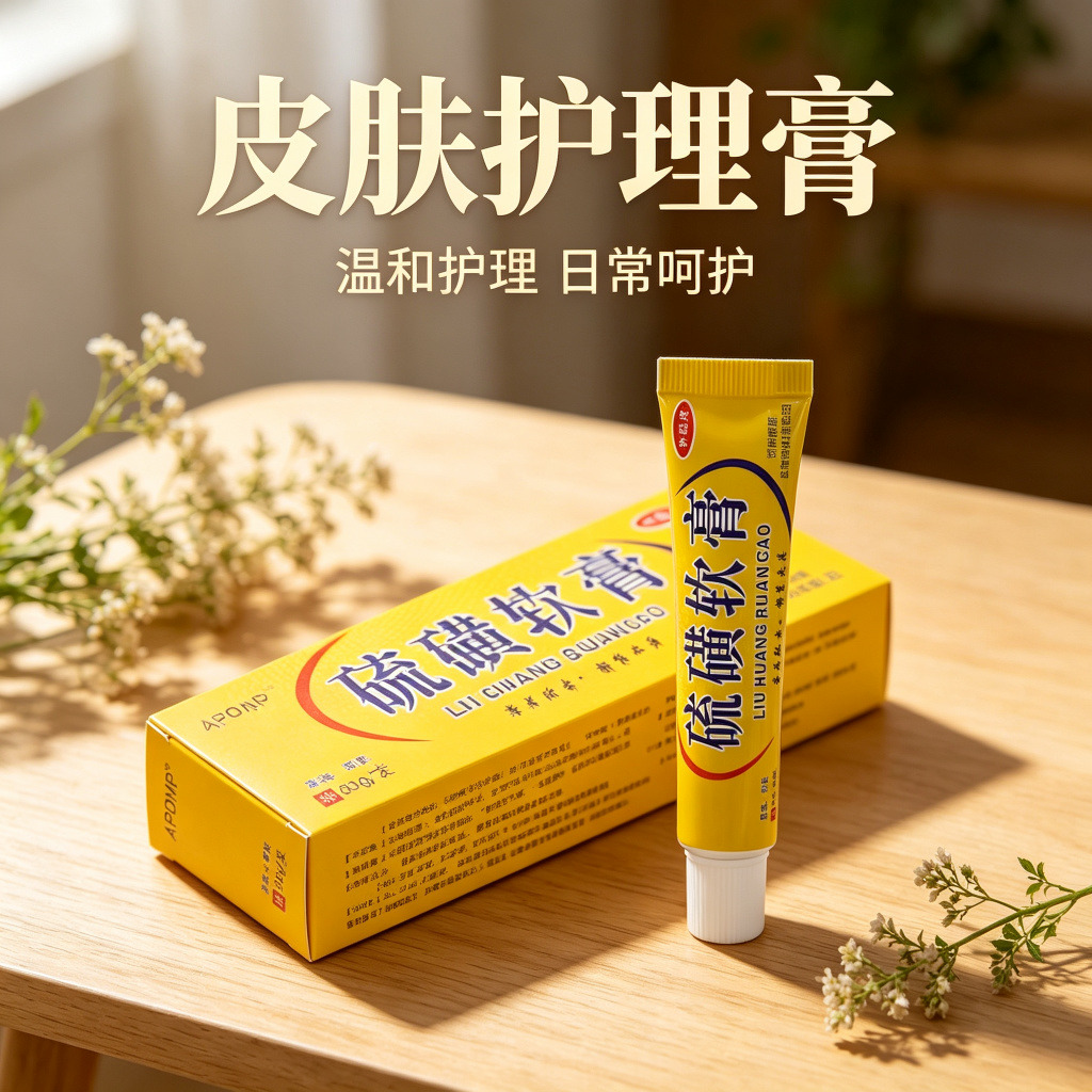 13737924.硫磺软膏乳膏四季草本皮肤护理抑菌止痒乳膏20g/支
