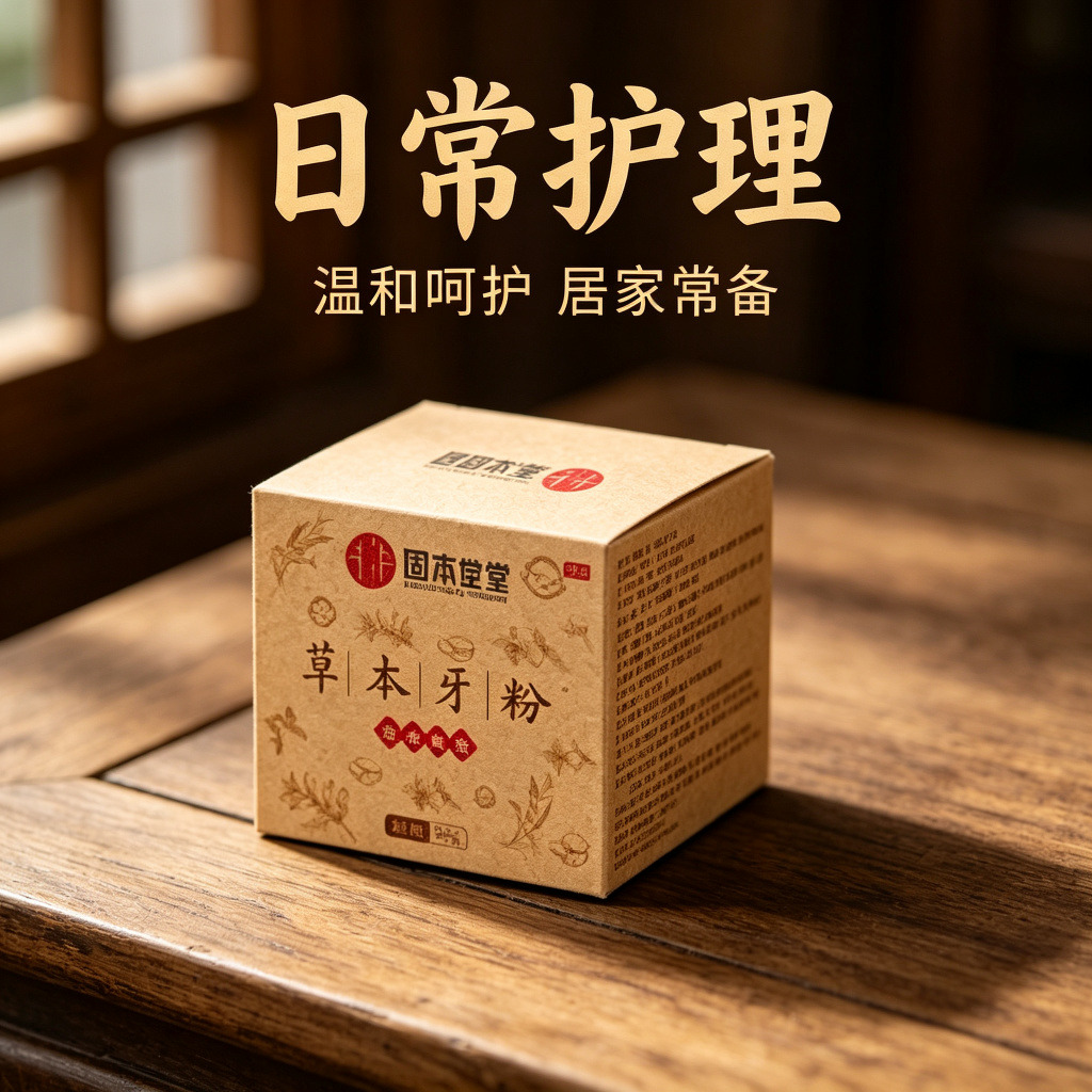 13750457.草本牙粉推荐中药牙膏泡芙子固齿粉50g/盒