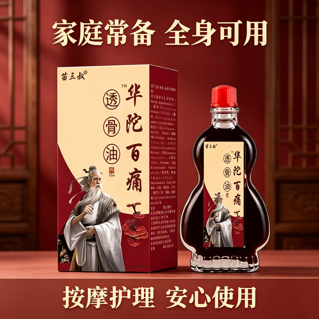 13754237.华佗百痛透骨油温和透骨油15ml/瓶