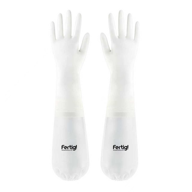 13503787.Fertig家务清洁手套洗碗加厚耐用柔软PVC乳胶防水防滑