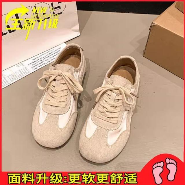 12187400.女鞋复古百搭阿甘鞋休闲鞋德训鞋女薄款休闲运动鞋子