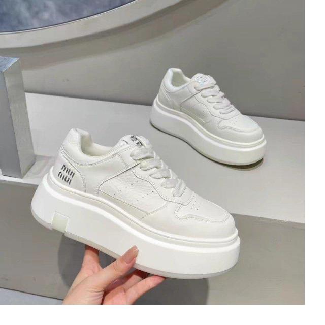12187527.厚底小白鞋女鞋百搭松糕运动休闲鞋轻便系带板鞋