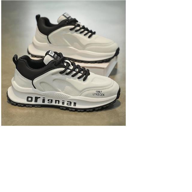 12191280.男鞋春季青少年软底休闲运动鞋设计感潮牌老爹鞋