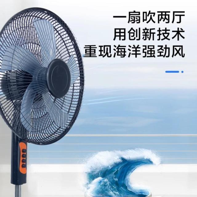 12089940.电风扇大风力落地扇办公室遥控定时电风扇家用立体式16寸风扇