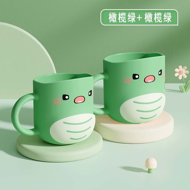 13055364.1【特惠秒杀2个装】恐龙医生萌趣恐龙漱口杯,安全PP材质宝宝放心啃咬,可爱卡通牙缸牙刷杯子效期2030.9