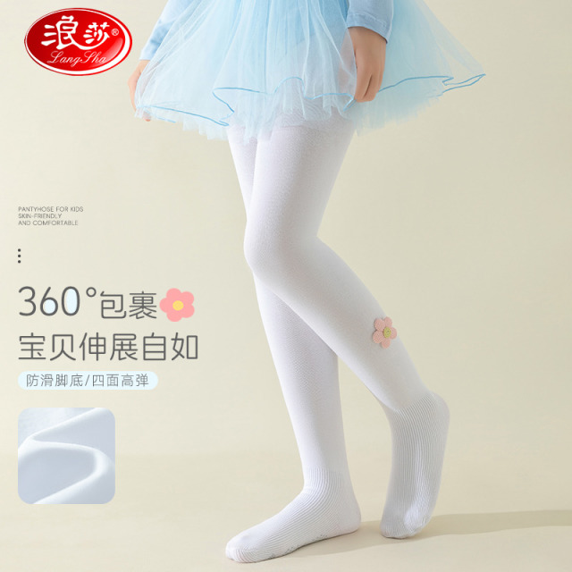 12169836.【防滑儿童舞蹈袜】单条装女童连裤袜春夏舒适高弹防滑透气打底袜