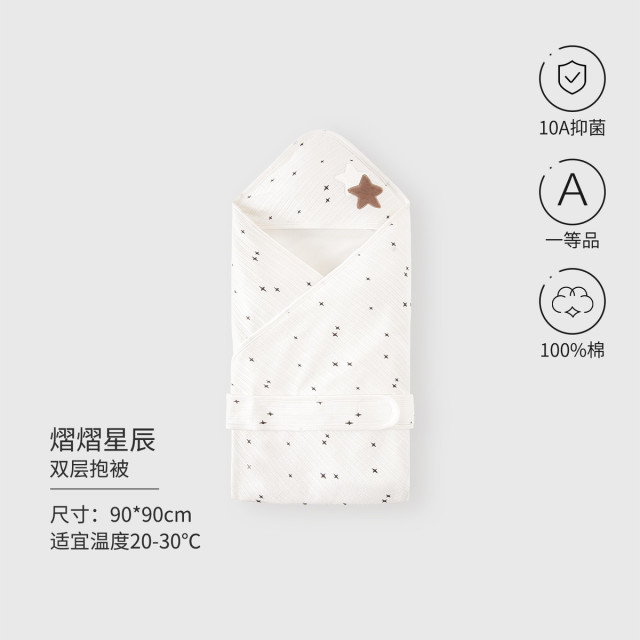 13640441.初生宝宝春夏薄款被新生儿产房襁褓包巾婴儿防惊跳抱被四季通用款