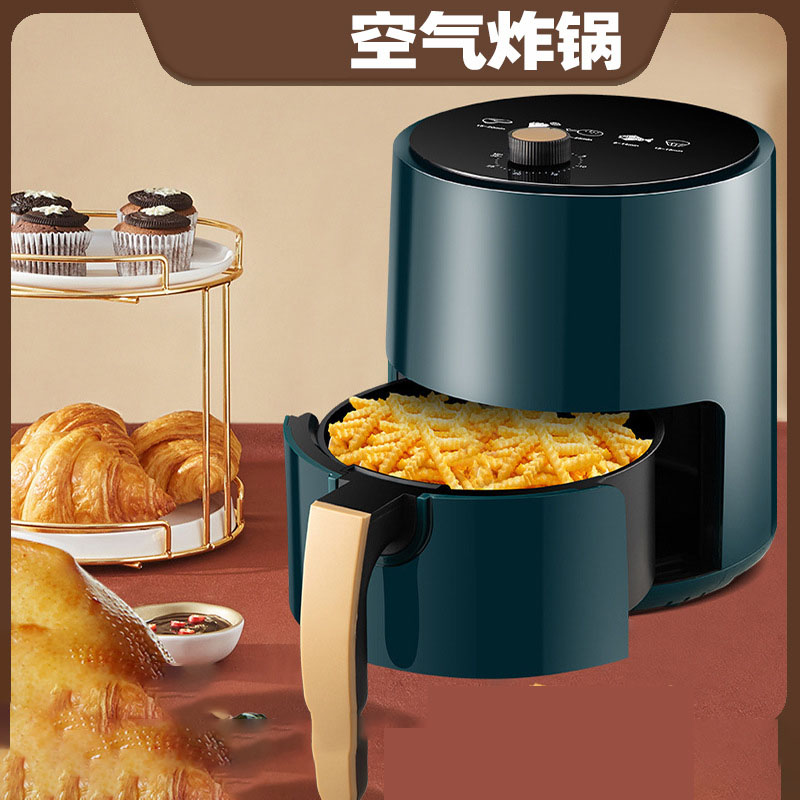 12714340.多功能家用机械款4L大容量低油脂薯条机一体电炸锅空气炸锅