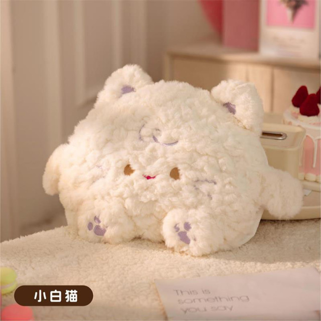 12717128.冬季电热水袋充电双插手暖手宝毛绒可拆暖肚子可爱暖手袋
