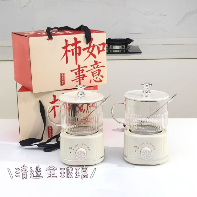 12719753.多功能迷你养生杯家用小型养生壶办公室烧水杯煮茶花茶壶
