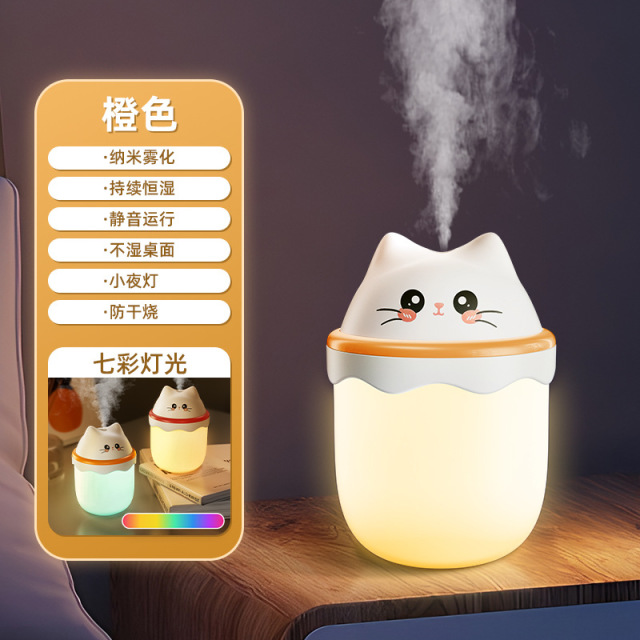 12725254.迷你加湿器萌宠小型喷雾家用卧室静音夜灯香薰便携桌面加湿器