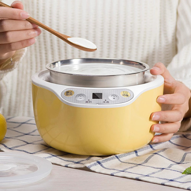 12747381.酸奶机1L不锈钢容器与+陶瓷分杯智能定时