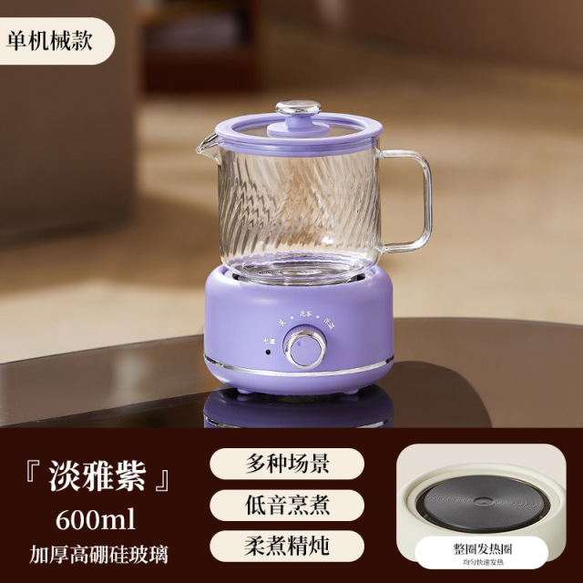 12760606.一人养生杯办公室多功能迷你养生壶全玻璃煮茶壶家用多功能