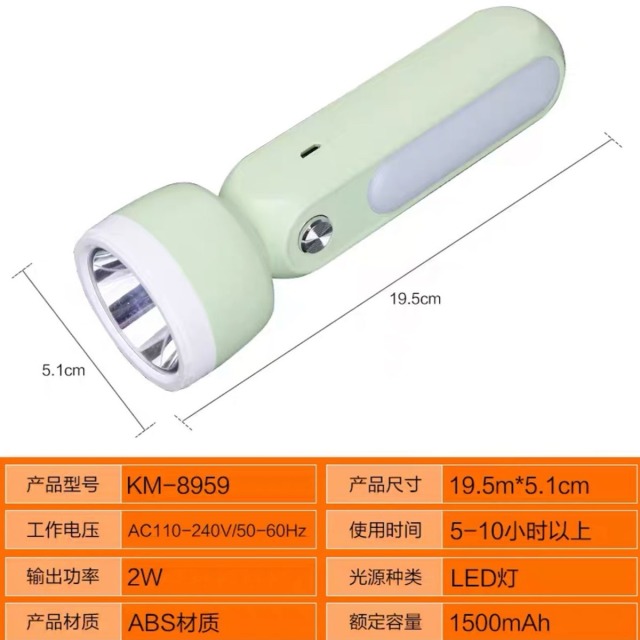12888156.户外手电筒锂电LED手电车用便携家用强光USB充电