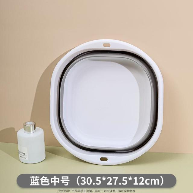 13210552.脸盆折叠盆家用小号洗脸盆小盆塑料盆加厚耐用大号便携式旅行盆子