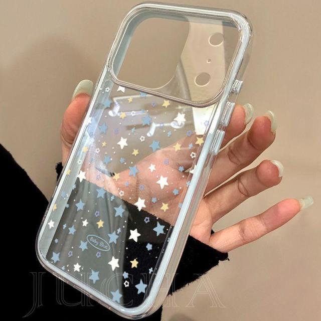 13455610.适用苹果17pro手机壳手机壳小星星手机保护套