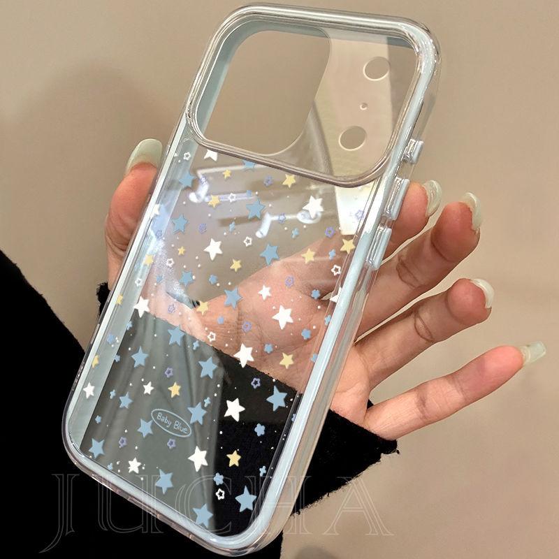 13455610.适用苹果17pro手机壳手机壳小星星手机保护套