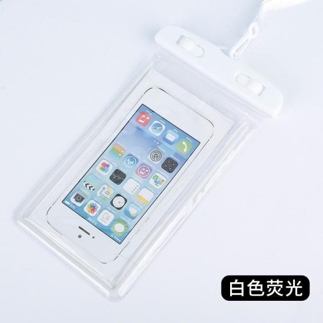 13668570.气囊款手机防水袋可触屏游泳泡温泉漂流玩水必备加厚款防水手机套