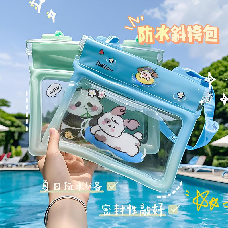 13663693.手机防水袋密封保护壳可触屏游泳潜水漂流水上乐园气囊手机套