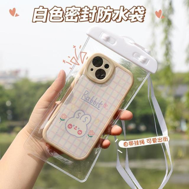 13668547.手机防水袋可触屏防水袋手机可触屏保护套户外游泳漂流专用密封袋