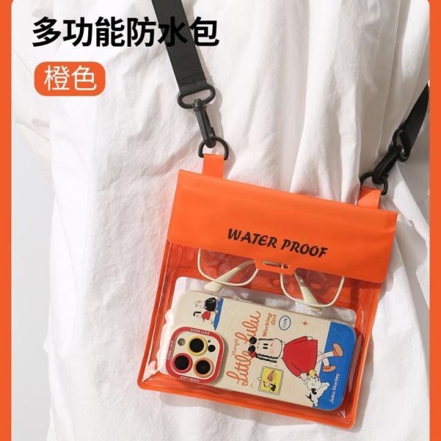 13663469.手机防水袋可触屏拍照游泳包潜水漂流浮潜海边泡温泉可斜挎防水套