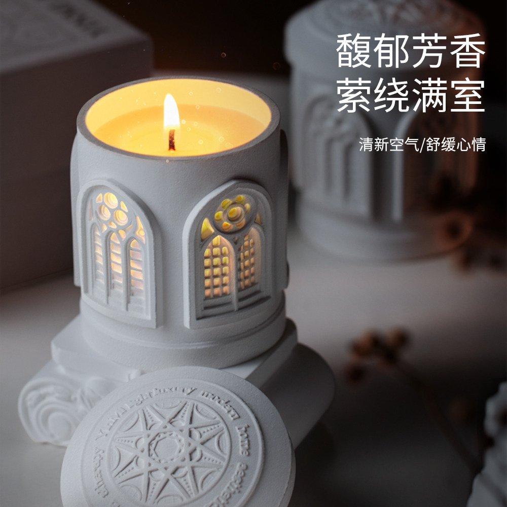 12824595.【五折特价,最后130份!】尹谜浮雕蜡烛礼盒高级礼物