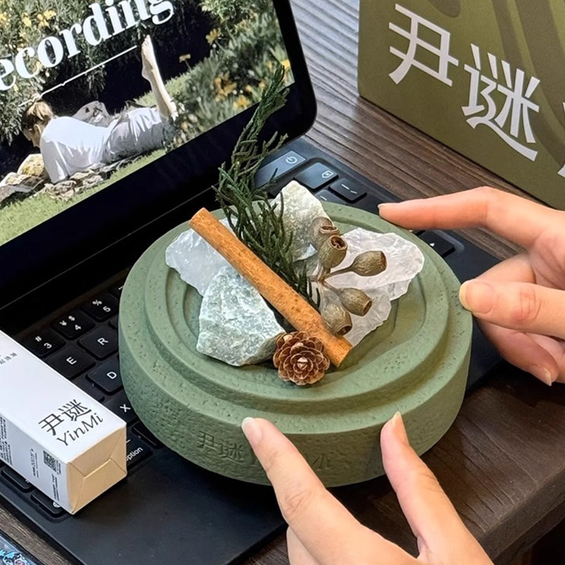 12406340.【参与满赠】YinMi尹谜涟漪扩香石香薰礼盒室内持久晶石高级摆件卧室生日礼物