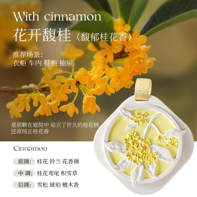 12691186.【买一送一】尹谜衣柜专用香薰衣橱石膏香挂 到手两盒装