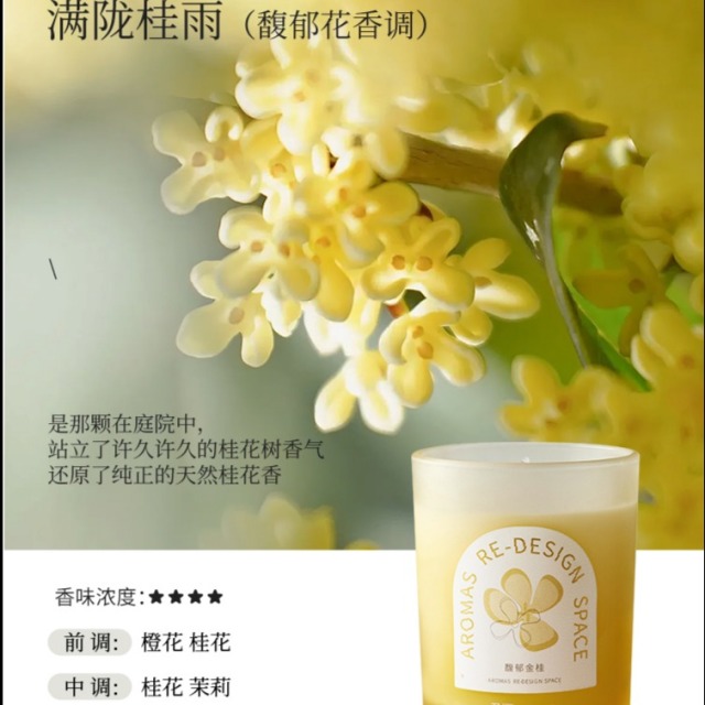 12956112.【新香梅子煎茶】尹谜花语蜡烛200g+圣诞旋转烛台(走马灯)