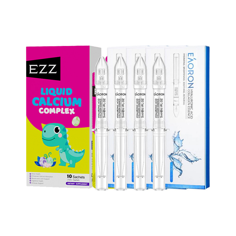 13679469.【满999元赠品】EZZ儿童液体钙+澳容玻尿酸精华液 3ml*4支