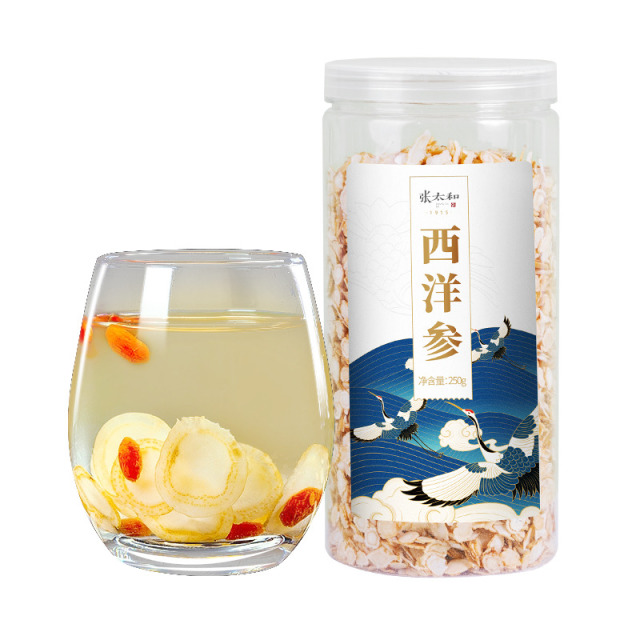 12993122.张太和 长白山西洋参片250g (0.6-0.8cm）超值量贩装