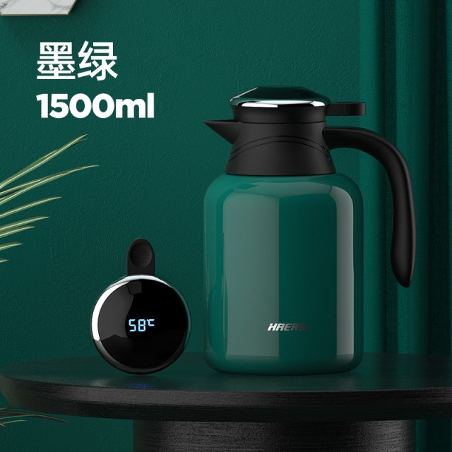 13260117.哈尔斯显温大容量保温壶304不锈钢热水瓶家用开水壶办公室1500ML