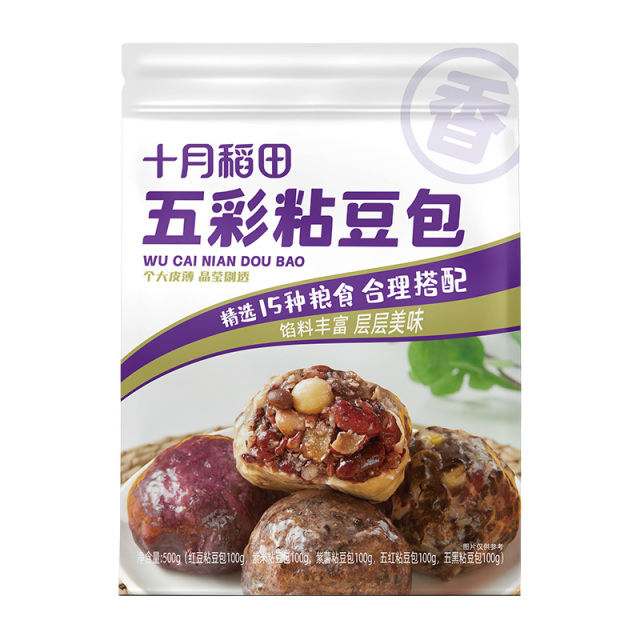 12545546.十月稻田粘豆包五彩15种谷物香甜软糯学生上班早餐杂粮粗粮饱腹