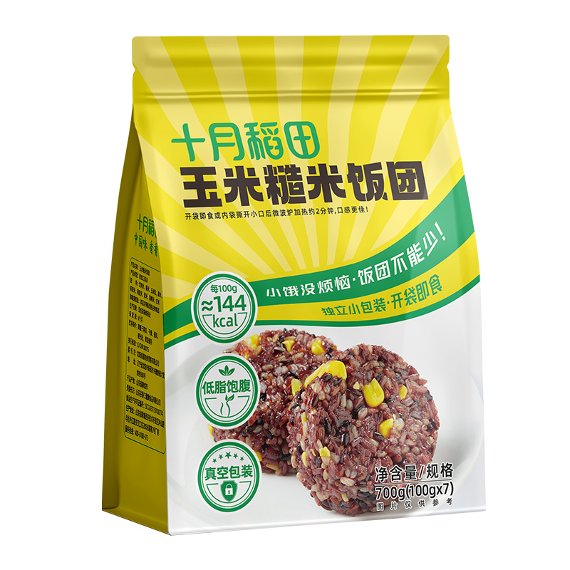 12722213.十月稻田玉米糙米饭团700g（100g*7个）