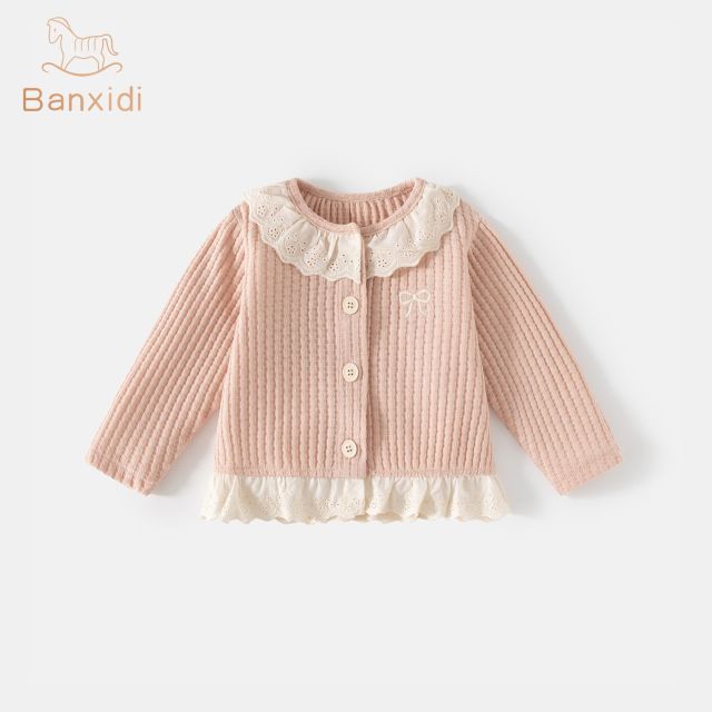 13239658.班喜迪女童外套秋装新款女宝宝衣服洋气公主开衫儿童春秋季婴儿小童装