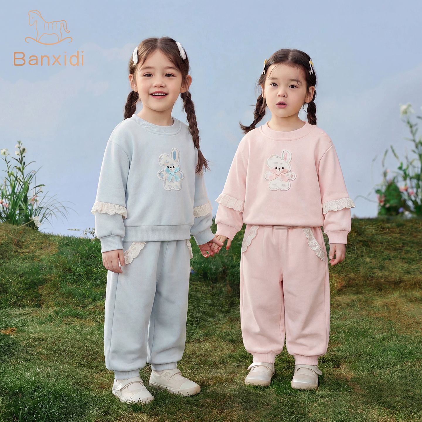13797666.班喜迪女童套装宝宝秋装2026新款婴儿卫衣裤子洋气儿童春秋季衣服