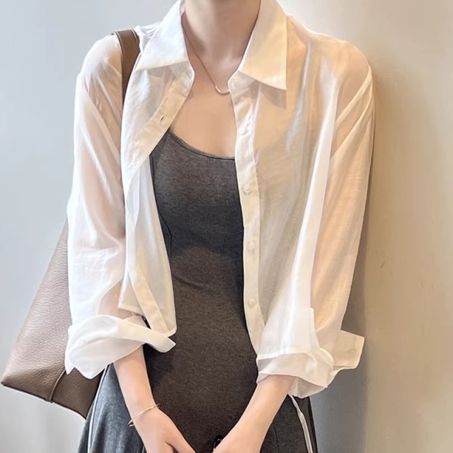 13762836.诗茉琳雪纺开衫薄款女夏季搭配吊带裙外搭罩衫外穿薄纱短款系带上衣