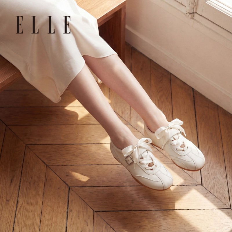 13505895.ELLE女鞋换个心情内增高德训鞋女2026夏季新款芭蕾舞鞋玛丽珍
