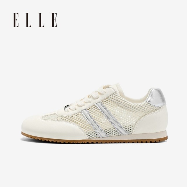 13506008.ELLE女鞋空气啵啵●德训鞋2026新款夏季网面透气网鞋软底运动鞋子