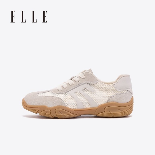 13505525.ELLE网面透气德训鞋女款新款夏季2026超火阿甘鞋巨好看的百搭鞋子