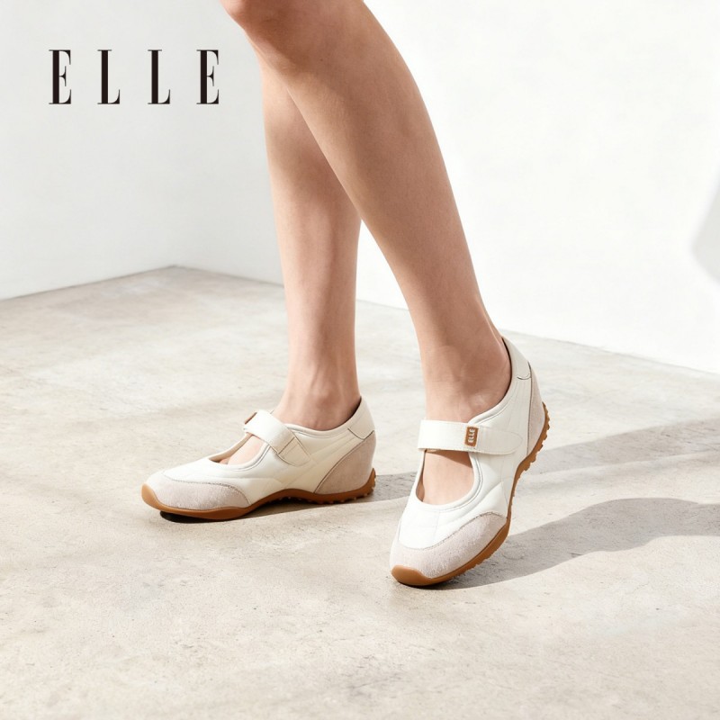 13505336.ELLE内增高玛丽珍鞋女款2026新款夏季舒适软底小单鞋百搭女鞋