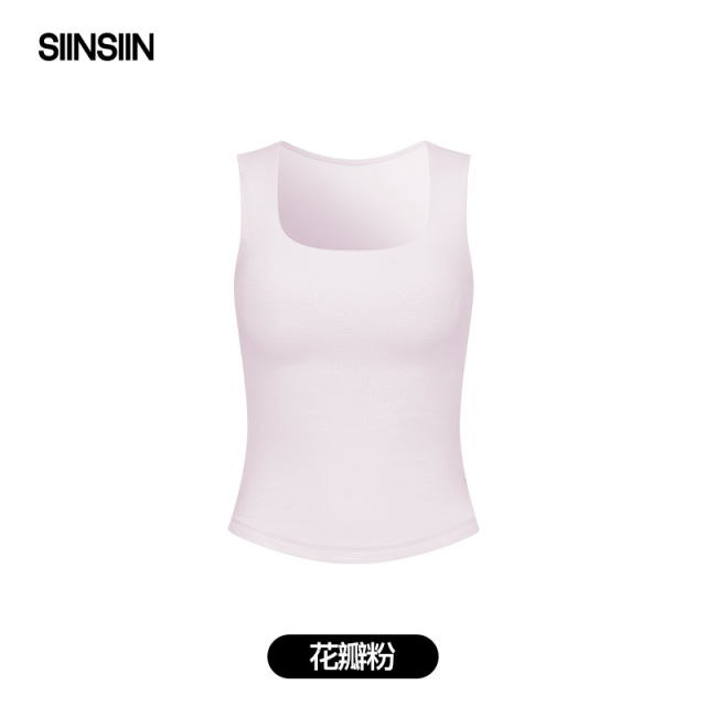 12577415.SIINSIIN保暖背心女带胸垫冬季加绒秋衣打底肌底衣内搭无痕内衣