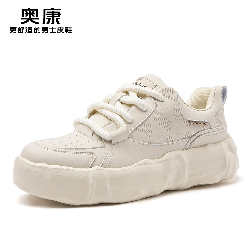 11414796.奥康男鞋2025春季新款百搭运动休闲鞋男时尚舒适厚底潮鞋防滑鞋子