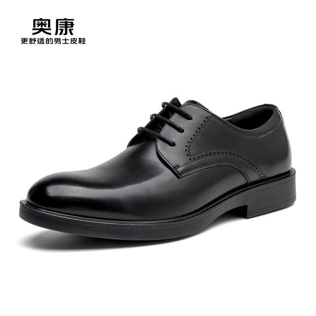 12451524.奥康男鞋秋季新款商务正装皮鞋男款舒适德比鞋男士结婚新郎鞋子