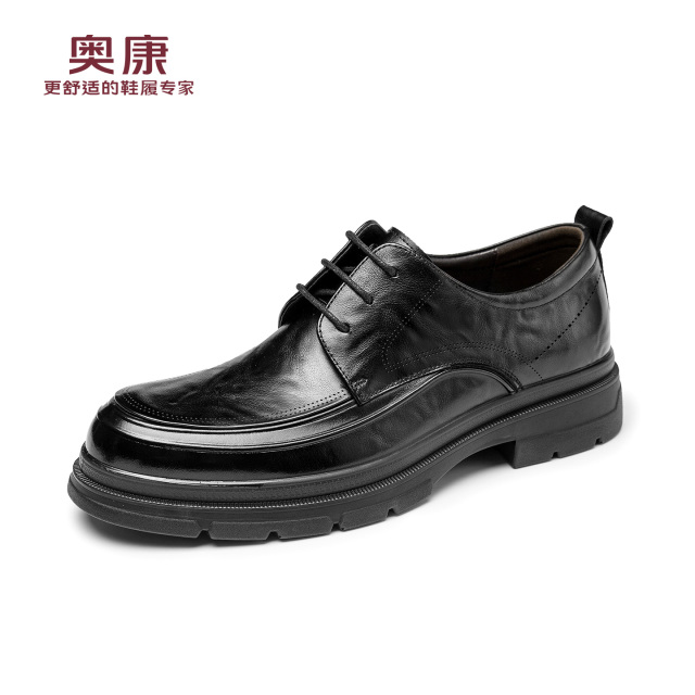 12783746.奥康男鞋春秋季新款真皮舒适男士商务皮鞋正装软底新郎结婚鞋