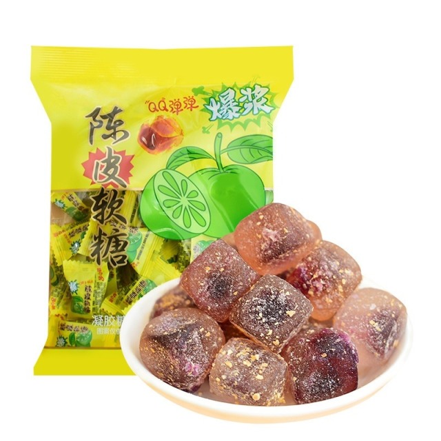 12983492.爆浆陈皮软糖新会老陈皮制作Q弹夹心果汁软糖果汁橡皮糖休闲零食