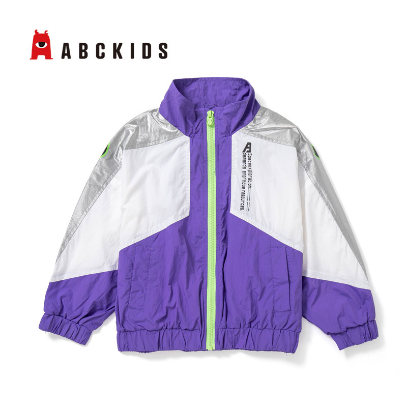 12740226.ABCKIDS童装男童上衣中大童女童秋季薄外套轻便风衣运动服跑步梭织外套简约训练防风户外软壳