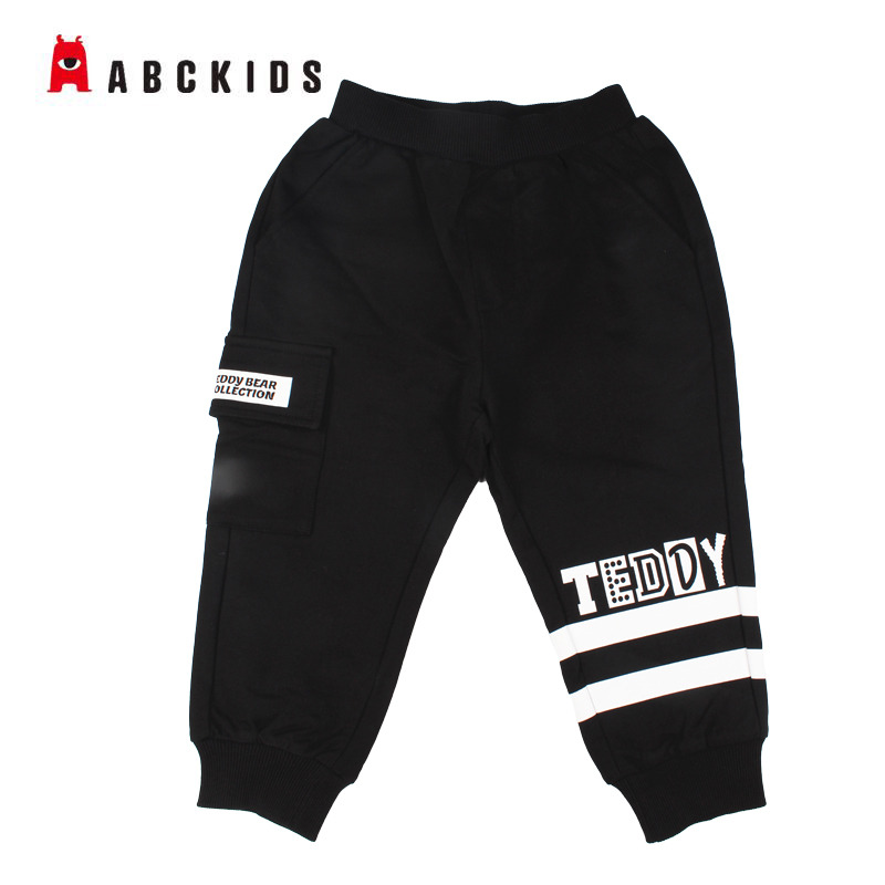 12740316.ABCKIDS童装男童卫裤秋季休闲裤百搭洋气内搭男孩中大童针织长裤柔软运动裤小童外穿校服裤秋冬款舒适女孩潮裤子